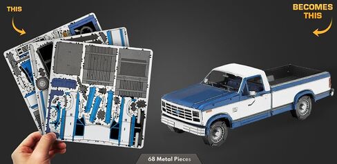 Fascinations Metal Earth 1982 Ford F-150 Truck 3D Metal Model Kit Bundle with Tweezers in Saudi Arabia