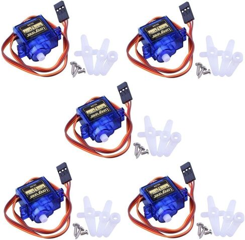 SG90 Micro Servo Motor 9G for RC Robot Airplane 5pcs in Kuwait