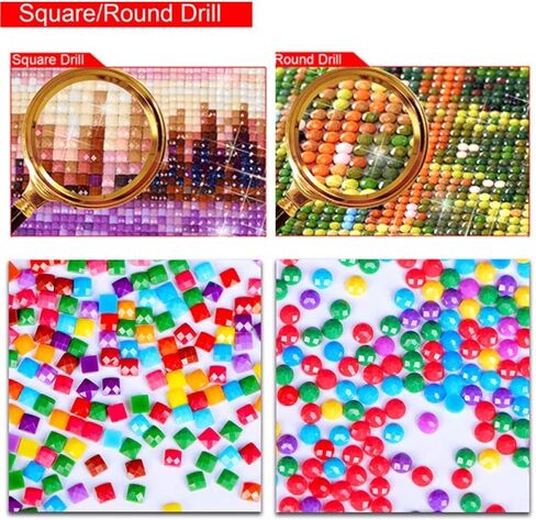 ZGZZNB Full Drill Square Supernatural 5D Diamond Painting Crystal Mosaic Picture 5D DIY Diamond Embroidery Man-12x16in (30x40سم) in Kuwait