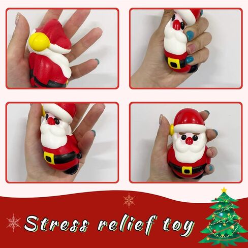 6 قطع من ألعاب الضغط لعيد الميلاد، ألعاب عيد الميلاد البطيئة الارتفاع، ألعاب تخفيف التوتر من أجل هدايا حفلات عيد الميلاد، هدية عيد الميلاد in Kuwait