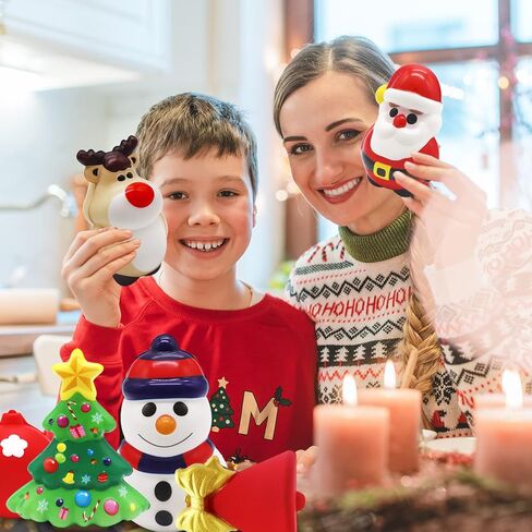 6 قطع من ألعاب الضغط لعيد الميلاد، ألعاب عيد الميلاد البطيئة الارتفاع، ألعاب تخفيف التوتر من أجل هدايا حفلات عيد الميلاد، هدية عيد الميلاد in Kuwait