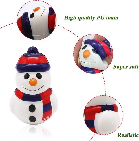 6 قطع من ألعاب الضغط لعيد الميلاد، ألعاب عيد الميلاد البطيئة الارتفاع، ألعاب تخفيف التوتر من أجل هدايا حفلات عيد الميلاد، هدية عيد الميلاد in Kuwait