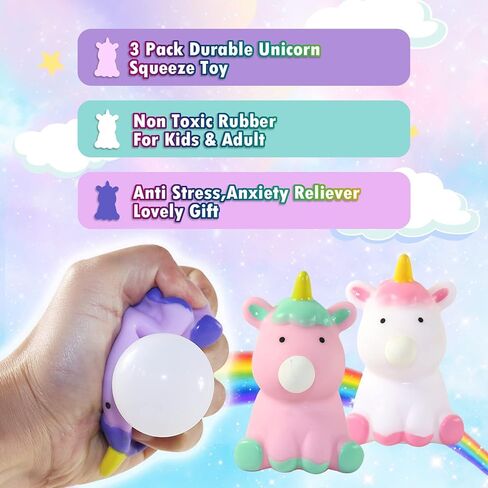 Fidget Toys,Cute Duck Squishy Toys,3 Pack,Fidgets for Kids and Adults,Squishies for Autism, ADHD and Quitting Bad Habits,Non-Toxic in Kuwait