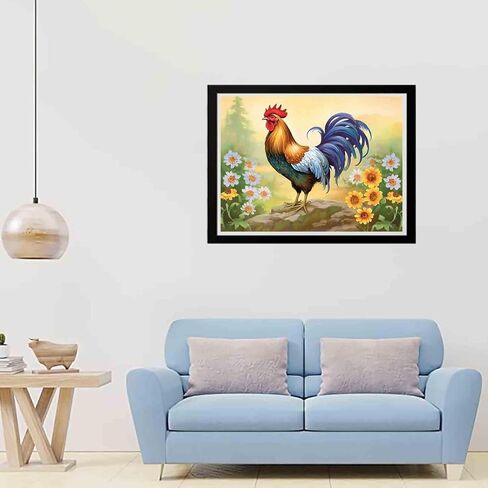 zariocy 5d الماس اللوحة مجموعات الثعالب الملونة، DIY الطلاء مع الماس الفن الحيوانات جولة الحفر الكامل الكريستال الماس لوحات التطريز الفنون الحرفية للمنزل مكتب جدار ديكور 12x16 بوصة in Kuwait