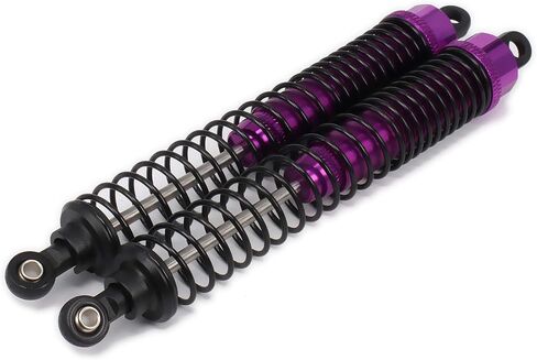Shock Absorber Damper 130mm Oil Adjustable Alloy Aluminum for RC Car 1/10 Crawler Truck Upgraded Hop-Up Parts ECX VRX HPI HSP Losi Axial Tamiya Redcat Himoto Losi(Black) in Saudi Arabia