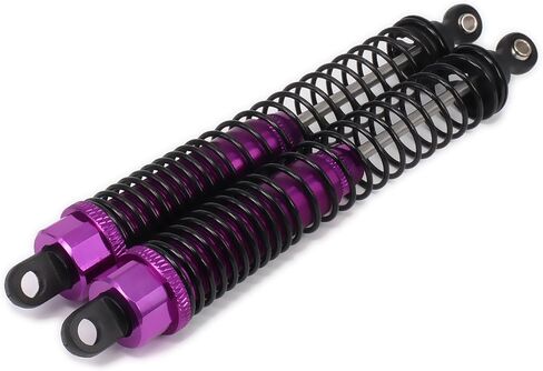 Shock Absorber Damper 130mm Oil Adjustable Alloy Aluminum for RC Car 1/10 Crawler Truck Upgraded Hop-Up Parts ECX VRX HPI HSP Losi Axial Tamiya Redcat Himoto Losi(Black) in Saudi Arabia