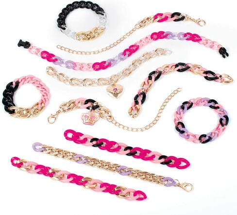 Make It Real Juicy Couture: Chic Links - 211 pcs, DIY Jewelry Kit, Design & Create Signature Jewelry, Customizable Locket, Tweens, Girls & Kids Ages 8+ in Saudi Arabia