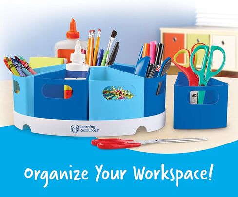 Learning Resources Create A Space Plastic Organizer Kits, Blue (LER3806B) in Saudi Arabia
