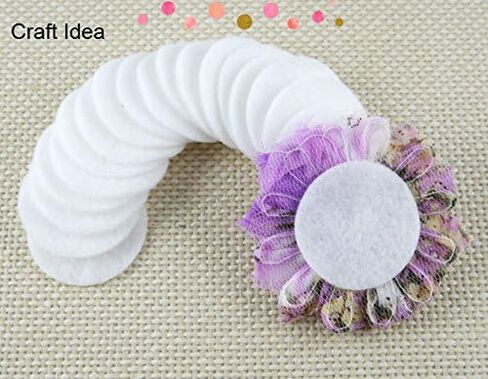 YYCRAFT White Soft Thick Wool Felt Circles for Craft Project (100pcs 2.5 Inch) in Saudi Arabia