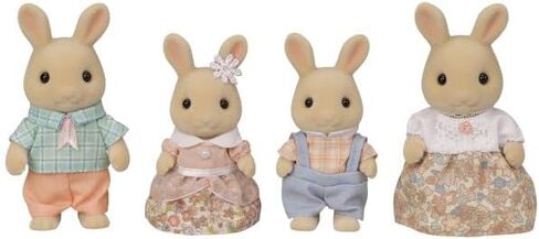 Calico Critters, Sweetpea Rabbit Family, Dolls, Dollhouse Figures, Collectible Toys, 3 inches in Saudi Arabia