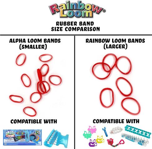 Rainbow Loom® Alpha Bands for Alpha Loom: Gold Rubber Bands with 24 C-Clips (500 Count) in Saudi Arabia