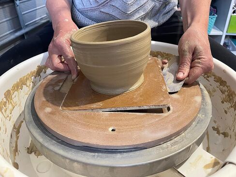 حشوات الخفافيش الفخارية - 5 عبوات - خفافيش مربعة داخلية 7 انش لعزف الفخار نظام عجلة الخفاش لرمي الصلصال. in Kuwait