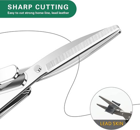 مقص قابل للطي، قطعتان من مقصات سلسلة المفاتيح، مقص رحلات سفر آمن ومحمول، قاطع تلسكوبي من الفولاذ المقاوم للصدأ يستخدم للمنزل والمكتب وصيد الأسماك in Kuwait