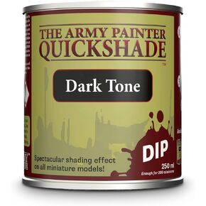 The Army Painter Quickshade Miniature Varnish for Miniature Painting, Strong Tone Model Paint Quickshade Varnish, Pot/Can, (250 ml), Approximately 8.45 oz