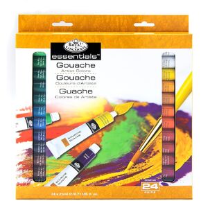 Royal & Langnickel GOU24 Gouache Color Artist Tube Paint, 12ml, 24-Pack