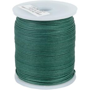 Craft County Waxed Cotton Cord – 109 Yards / 100 Meters – 1mm/2mm – 18 Vibrant Colors – Perfect for Macramé, Jewelry Making, DIY Crafts, & More! in Kuwait