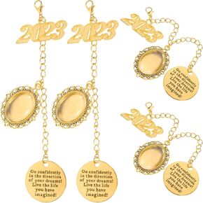 4 قطعة 2023 قبعة التخرج شرابة قبعة التخرج شرابة صور سلسلة قلادة ذاتية الصنع لعام 2023 لوازم حفلات التخرج in Kuwait