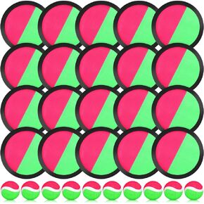 Vinsot Toss and Catch Ball Game 20 Paddles 10 Ball Catch Paddle for Outside Backyards Beach Yard Lawn Playground Games Family Adults