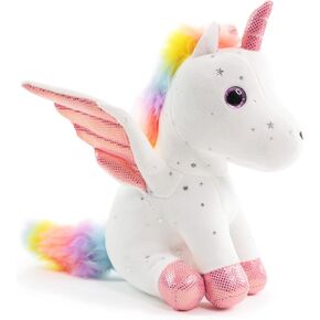 Sew Butiful 8" Unicorn Stuffed Animal - Cute Plush Toy Gift for 3-8 Years Old Girls, Soft Birthday Present for Baby, Toddler, Kids, Decor (White) in Saudi Arabia
