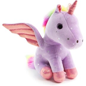 Sew Butiful Unicorn Stuffed Animal Pink Plush Purse, Cute Unicorn Toys for Girls Age 4-6, Crossbody Bag for Kids 3 4 5 6 7 8 9 10 11 12 Years Old Girls Tweens and Teens Birthday