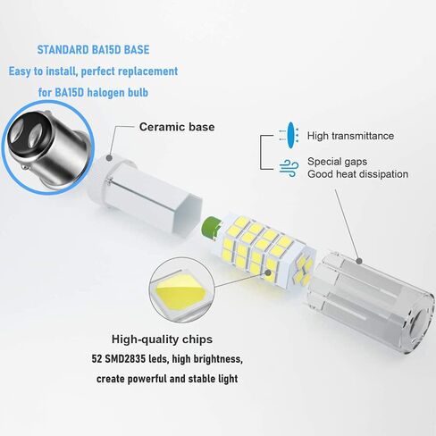 BA15D LED Bulb 15T7DC Base Sewing Machine Light Bulbs Double Contact Bayonet Base 120Volt for Kenmore, featherweigh,Singer,Brother,Antique,8W(80W Halogen Equivalent) 4-Pack(Warm White 3000K) in Kuwait