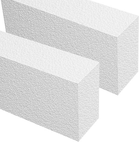 18 حزمة من ألواح البوليسترين EPS مقاس 8 × 4 × 2 بوصة من أجل الأعمال اليدوية والنمذجة والمشروعات الفنية وألواح النحت وكتل الرغوة الحرفية ومكعبات الرغوة المستطيلة من الطوب in Kuwait