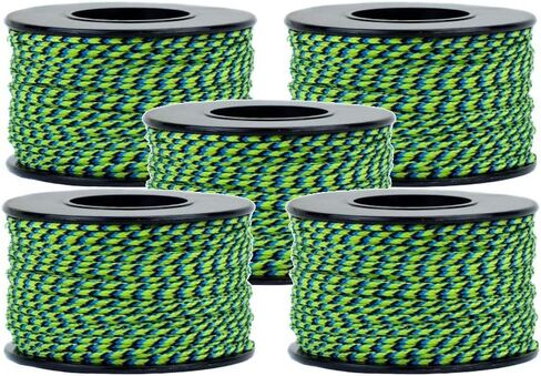 Micro Cord – 125 Foot Spool of 1.18 Millimeter 100 Pound Minimum Break Strength Paracord (1 Pack, Aquatica) in Kuwait