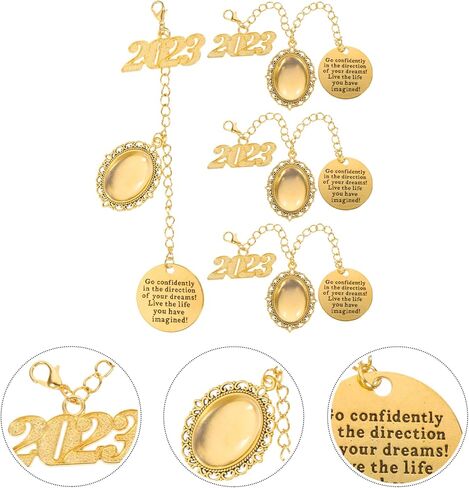 4 قطعة 2023 قبعة التخرج شرابة قبعة التخرج شرابة صور سلسلة قلادة ذاتية الصنع لعام 2023 لوازم حفلات التخرج in Kuwait