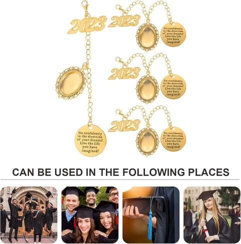 4 قطعة 2023 قبعة التخرج شرابة قبعة التخرج شرابة صور سلسلة قلادة ذاتية الصنع لعام 2023 لوازم حفلات التخرج in Kuwait