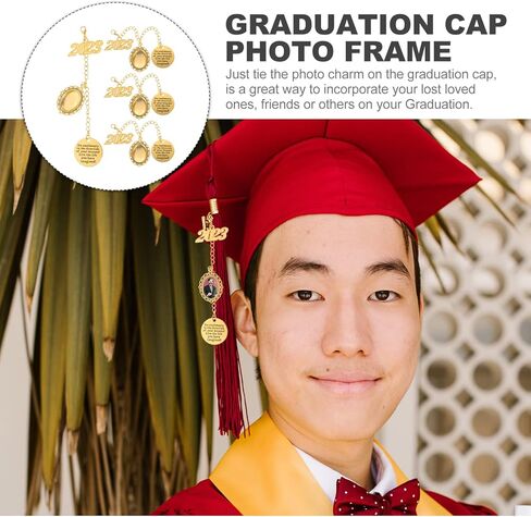 4 قطعة 2023 قبعة التخرج شرابة قبعة التخرج شرابة صور سلسلة قلادة ذاتية الصنع لعام 2023 لوازم حفلات التخرج in Kuwait