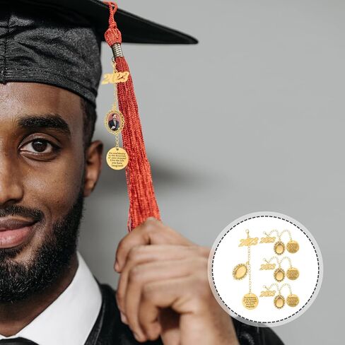 4 قطعة 2023 قبعة التخرج شرابة قبعة التخرج شرابة صور سلسلة قلادة ذاتية الصنع لعام 2023 لوازم حفلات التخرج in Kuwait