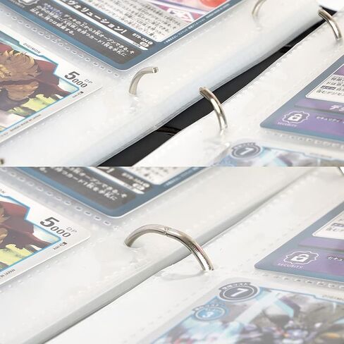 Leatherette 4 Pocket Trading Card Binder Album Holder Pages Folder Protector for Digimon Trading Cards Digital Monsters TCG - Toploading 3 Ring Zip Card Binder Album Digimon in Kuwait