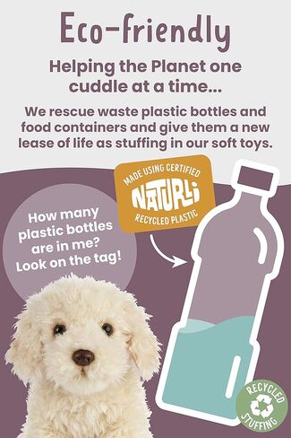 Living Nature German Sheperd Puppy Stuffed Animal | Fluffy Dog Animal | Soft Toy Gift for Kids | 6 inches in Kuwait