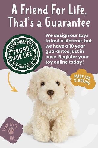 Living Nature German Sheperd Puppy Stuffed Animal | Fluffy Dog Animal | Soft Toy Gift for Kids | 6 inches in Kuwait