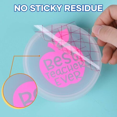 HTVRONT Transfer Tape for Vinyl - 12" x 10 FT Red Alignment Grid Clear Transfer Paper for Vinyl for Self Adhesive Vinyl - High Tack Transfer Tape for Cricut, for Signs Stickers Decals Walls Doors in Saudi Arabia