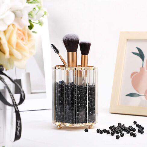 Suream 7500Pcs No Hole Polished Beads for Makeup Brush Organizer, Round Shiny Pearls for Vase Filler, Durable Beads for Wedding Centerpiece, Table Scatter, Home Birthday Party, 4mm/0.15Inch Black in Saudi Arabia