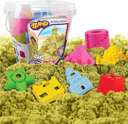 مجموعة أنشطة دلو الرمل بلاي ساند من كريتيف كيدز - معطر طبيعي 500 جم من الرمل 7 أدوات مصبوبة - تدفق حر وسهل اللعب بالرمل - مجموعة الرمل الحسي - هدية للأولاد والبنات من سن 3 سنوات فأكثر in Kuwait