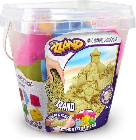 مجموعة أنشطة دلو الرمل بلاي ساند من كريتيف كيدز - معطر طبيعي 500 جم من الرمل 7 أدوات مصبوبة - تدفق حر وسهل اللعب بالرمل - مجموعة الرمل الحسي - هدية للأولاد والبنات من سن 3 سنوات فأكثر in Kuwait