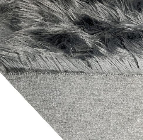 EOVEA Shaggy Faux Fur Fabric by The Yard - 180" X 60" Inch - Long Pile Fur - Fake Fur Materials - Soft & Fluffy Craft Fabric Supplies for DIY Arts & Crafts, Apparel, Costumes, Rugs in Saudi Arabia