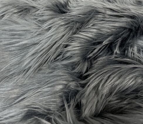 EOVEA Shaggy Faux Fur Fabric by The Yard - 180" X 60" Inch - Long Pile Fur - Fake Fur Materials - Soft & Fluffy Craft Fabric Supplies for DIY Arts & Crafts, Apparel, Costumes, Rugs in Saudi Arabia