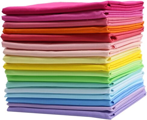 iNee Bright Solid Fat Quarters Quilting Fabric Bundles, 18 x 22 inches,(Bright Solids) in Kuwait