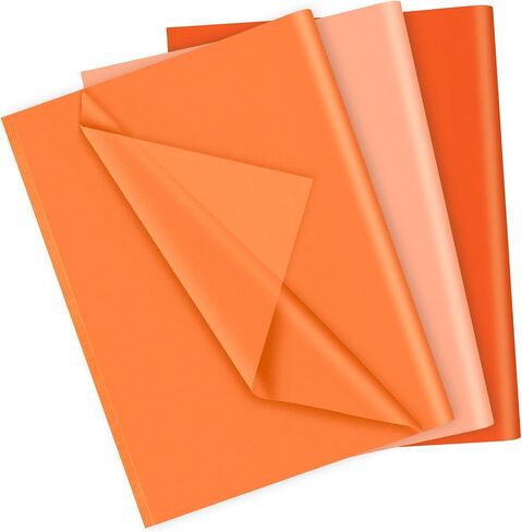 PLULON 90 Sheets Black Orange Purple Tissue Paper for Gift Bags, Colored Gift Wrapping Paper Tissue Bulk for Crafts Packaging Birthday Gift Wrapping Halloween Party Decorations in Kuwait