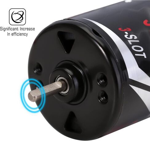 INJORA 550 Brushed Motor Waterproof 3-Slot 11T Motor for 1/10 Scale RC Car Crawler Truck Buggy Axial SCX10 AXI03007 JL 90046 TRX4 TRX6 (INM09) in Saudi Arabia