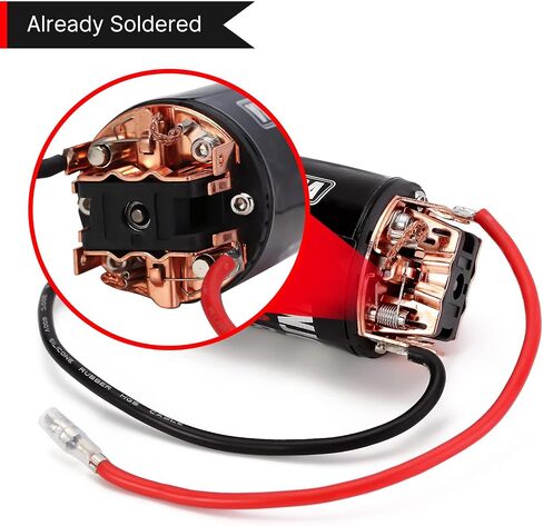 INJORA 550 Brushed Motor Waterproof 3-Slot 11T Motor for 1/10 Scale RC Car Crawler Truck Buggy Axial SCX10 AXI03007 JL 90046 TRX4 TRX6 (INM09) in Saudi Arabia