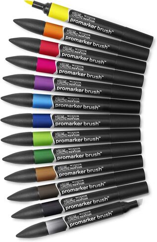 Winsor & Newton ProMarker Brush Set, 6 Count, Mid Tones in Saudi Arabia