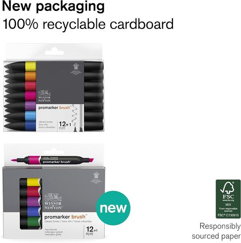 Winsor & Newton ProMarker Brush Set, 6 Count, Mid Tones in Saudi Arabia