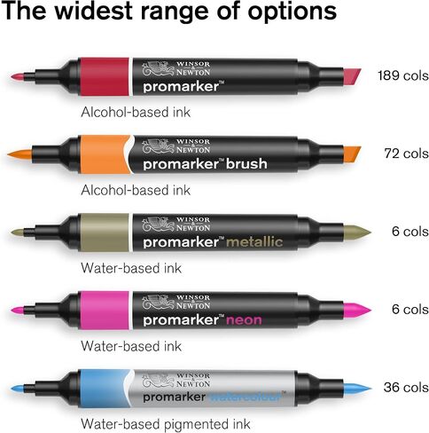 Winsor & Newton ProMarker Brush Set, 6 Count, Mid Tones in Saudi Arabia