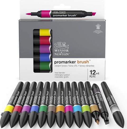 Winsor & Newton ProMarker Brush Set, 6 Count, Mid Tones in Saudi Arabia