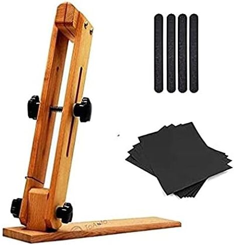 45cm Table Desktop Pony Horse Clamp Leather Pony Adjustable Improved Leather Stitching Pony, for DIY Hand Stitching Leather Clamping in Kuwait