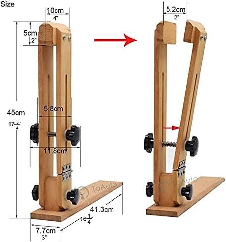 45cm Table Desktop Pony Horse Clamp Leather Pony Adjustable Improved Leather Stitching Pony, for DIY Hand Stitching Leather Clamping in Kuwait